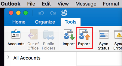 export contacts on outlook for mac 2016